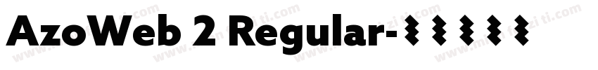 AzoWeb 2 Regular字体转换